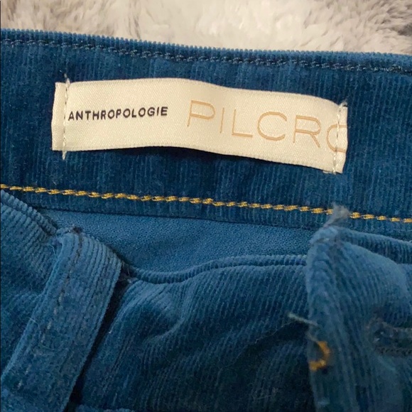 Anthropologie teal corduroy jeggings - Picture 3 of 5